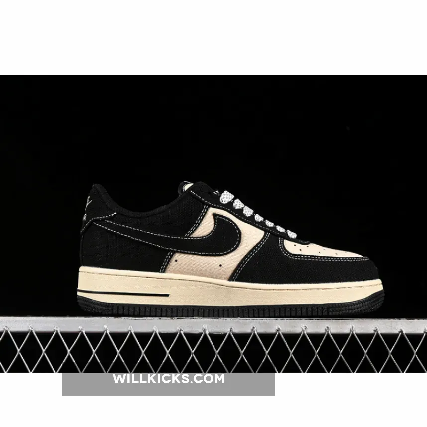 AIR FORCE 1 07 LOW BEIGE/BLACK/GREY AIR FORCE 1 07 LOW BEIGE/BLACK/GREY