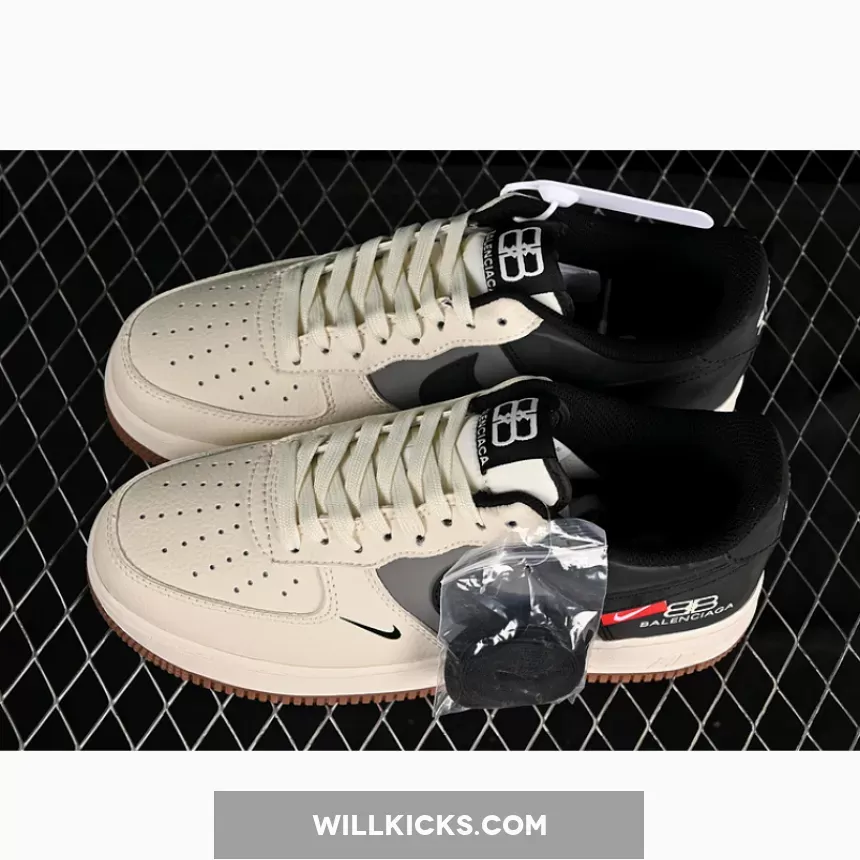 AIR FORCE 1 07 LOW BEIGE/GREY/BLACK AIR FORCE 1 07 LOW BEIGE/GREY/BLACK