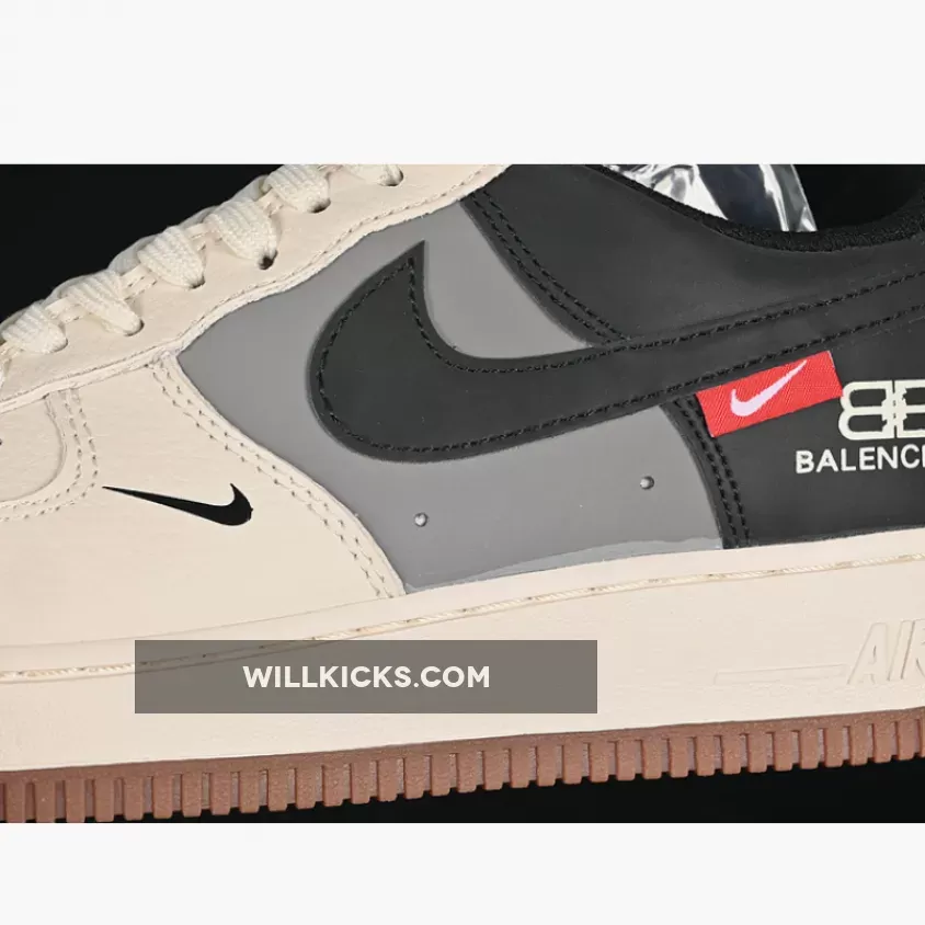 AIR FORCE 1 07 LOW BEIGE/GREY/BLACK AIR FORCE 1 07 LOW BEIGE/GREY/BLACK