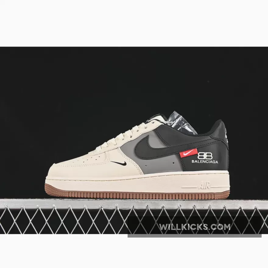 AIR FORCE 1 07 LOW BEIGE/GREY/BLACK AIR FORCE 1 07 LOW BEIGE/GREY/BLACK