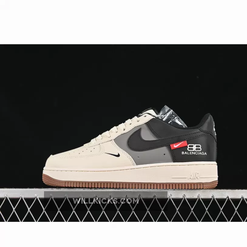 AIR FORCE 1 07 LOW BEIGE/GREY/BLACK AIR FORCE 1 07 LOW BEIGE/GREY/BLACK