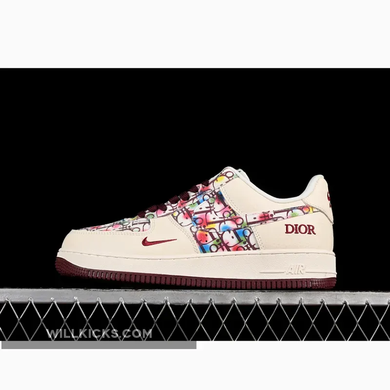 AIR FORCE 1 07 LOW BEIGE/RED