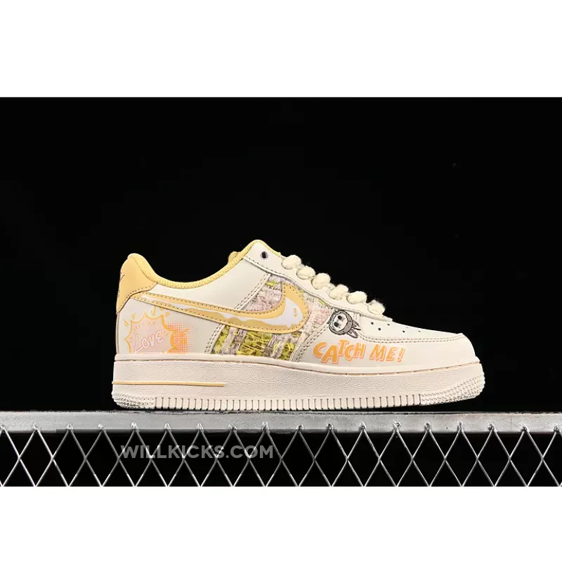 AIR FORCE 1 07 LOW BEIGE/YELLOW
