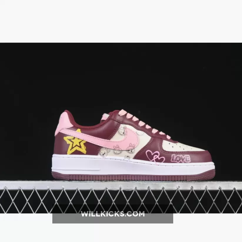 AIR FORCE 1 07 LOW BERRY RED WHITE/RED/PINK