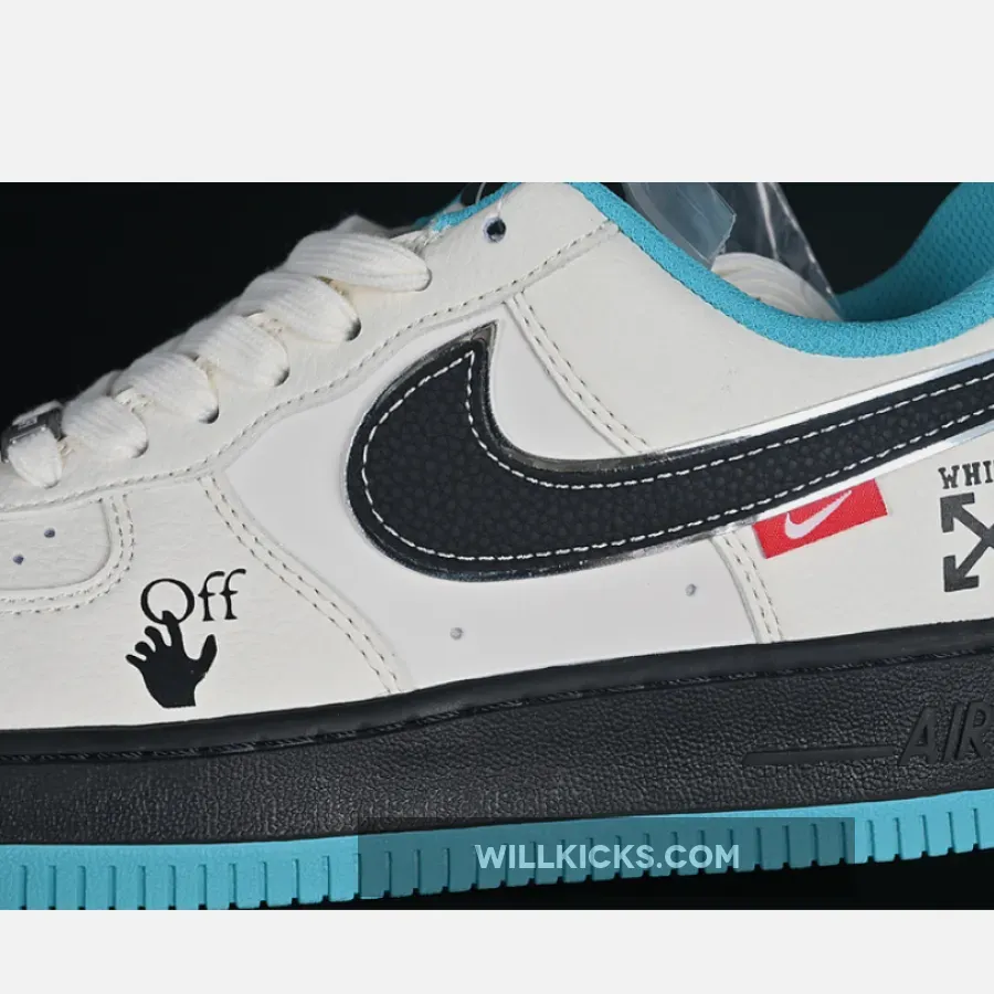 AIR FORCE 1 07 LOW BLACK/BLUE/WHITE AIR FORCE 1 07 LOW BLACK/BLUE/WHITE