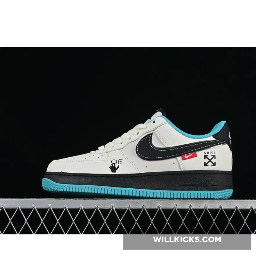 AIR FORCE 1 07 LOW BLACK/BLUE/WHITE AIR FORCE 1 07 LOW BLACK/BLUE/WHITE