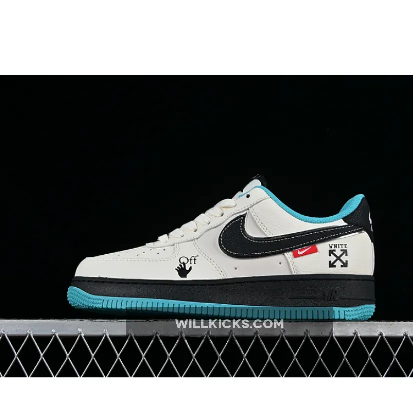 AIR FORCE 1 07 LOW BLACK/BLUE/WHITE AIR FORCE 1 07 LOW BLACK/BLUE/WHITE