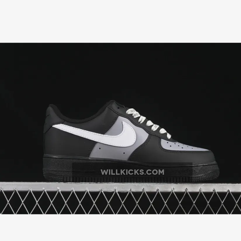 AIR FORCE 1 07 LOW BLACK/GREY/WHITE AIR FORCE 1 07 LOW BLACK/GREY/WHITE