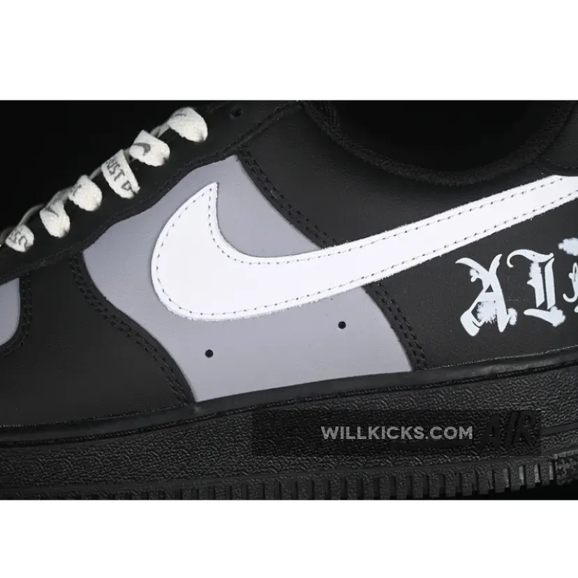 AIR FORCE 1 07 LOW BLACK/GREY/WHITE AIR FORCE 1 07 LOW BLACK/GREY/WHITE