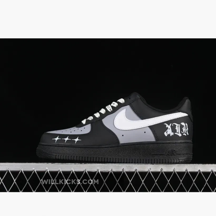 AIR FORCE 1 07 LOW BLACK/GREY/WHITE AIR FORCE 1 07 LOW BLACK/GREY/WHITE