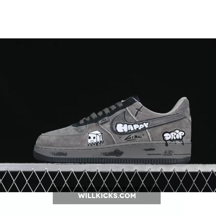 AIR FORCE 1 07 LOW Box Ghost GREY/BLACK