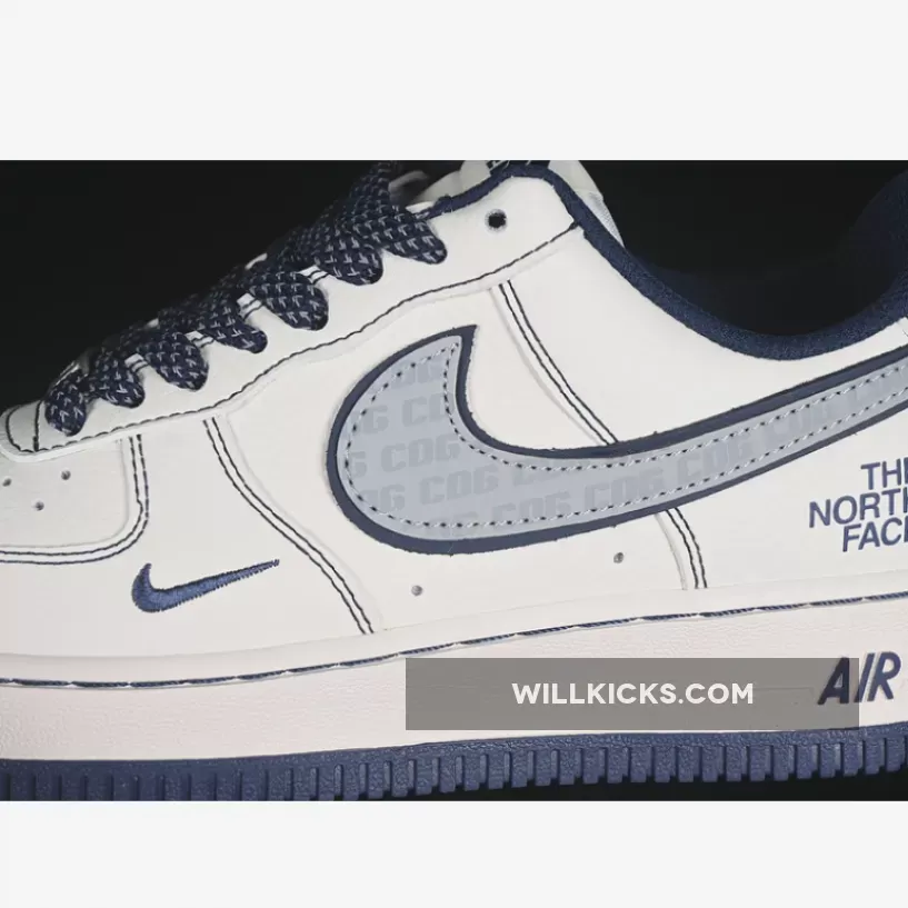 AIR FORCE 1 07 LOW CDG WHITE/GREY/BLUE AIR FORCE 1 07 LOW CDG WHITE/GREY/BLUE