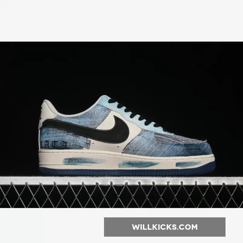 AIR FORCE 1 07 LOW DANNING ILLUSION WHITE/BLUE/BLACK