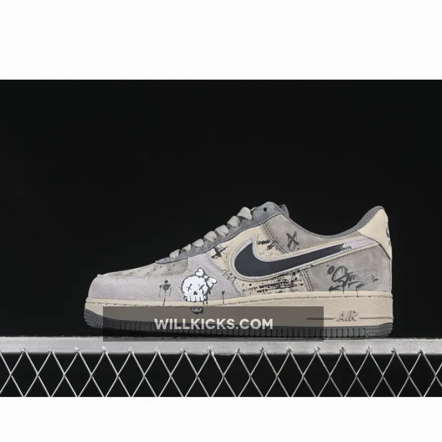 AIR FORCE 1 07 LOW DARK SKULL GREY/BLACK