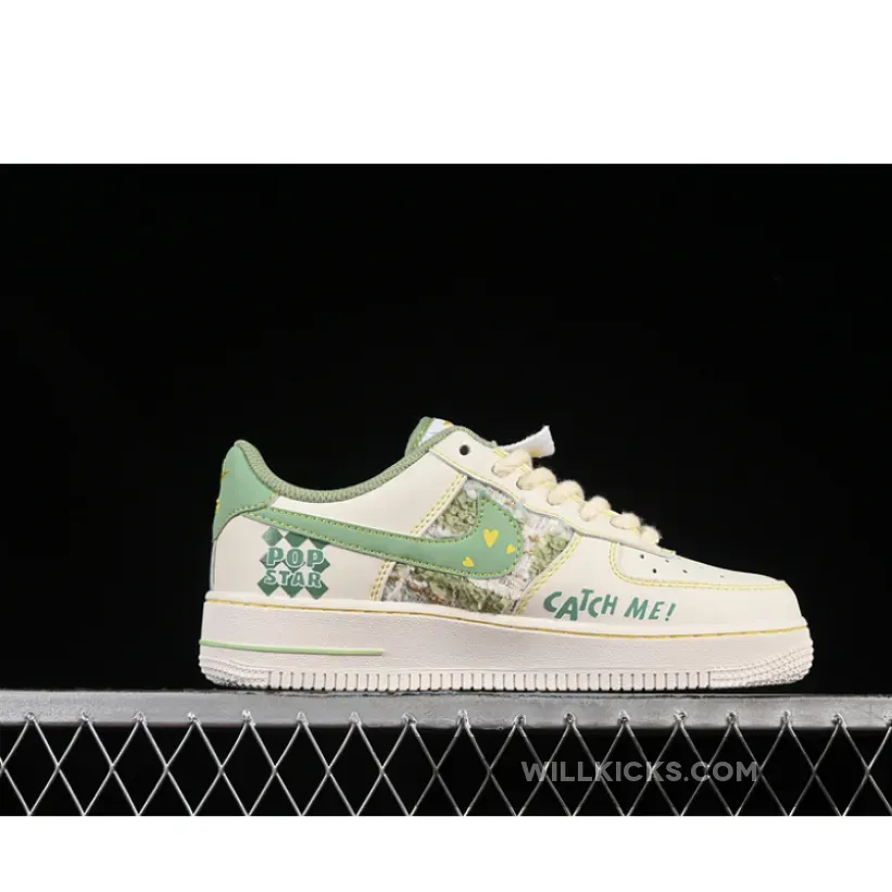 AIR FORCE 1 07 LOW DIMOO BEIGE/GREEN