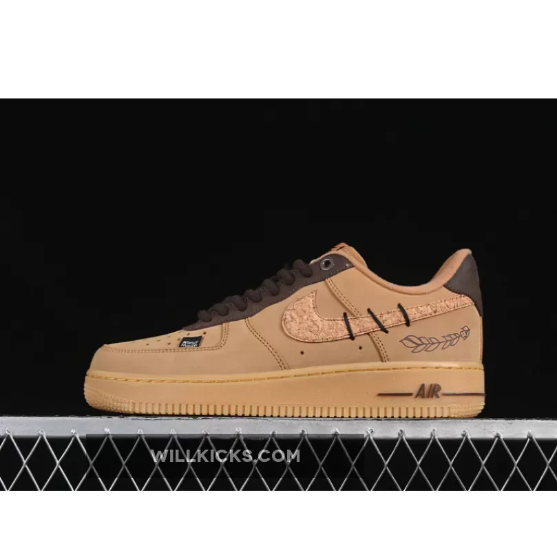 AIR FORCE 1 07 LOW FLAX/GUM LIGHT BROWN/BLACK/WHEAT