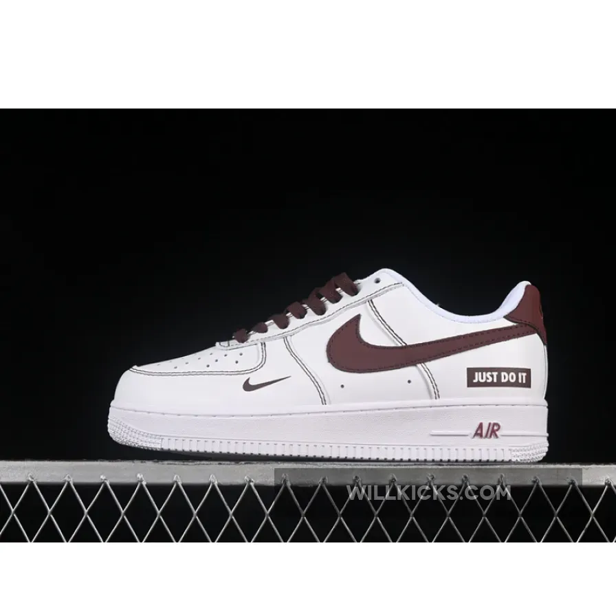AIR FORCE 1 07 LOW JUST WHITE/BROWN