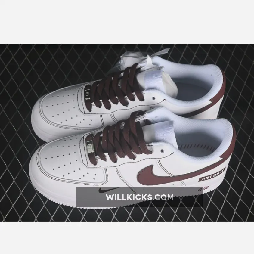 AIR FORCE 1 07 LOW JUST WHITE/BROWN AIR FORCE 1 07 LOW JUST WHITE/BROWN