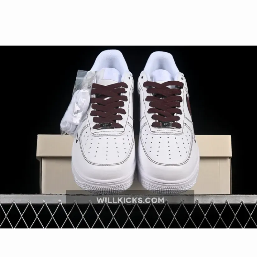 AIR FORCE 1 07 LOW JUST WHITE/BROWN AIR FORCE 1 07 LOW JUST WHITE/BROWN