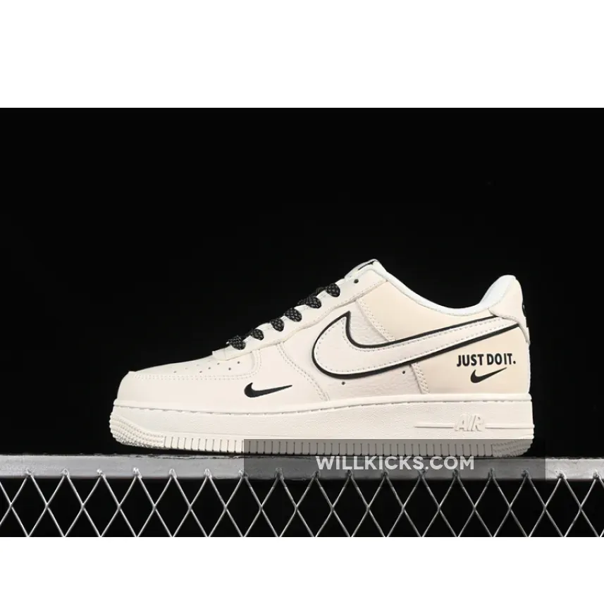 AIR FORCE 1 07 LOW JUSTDOIT BEIGE/BLACK