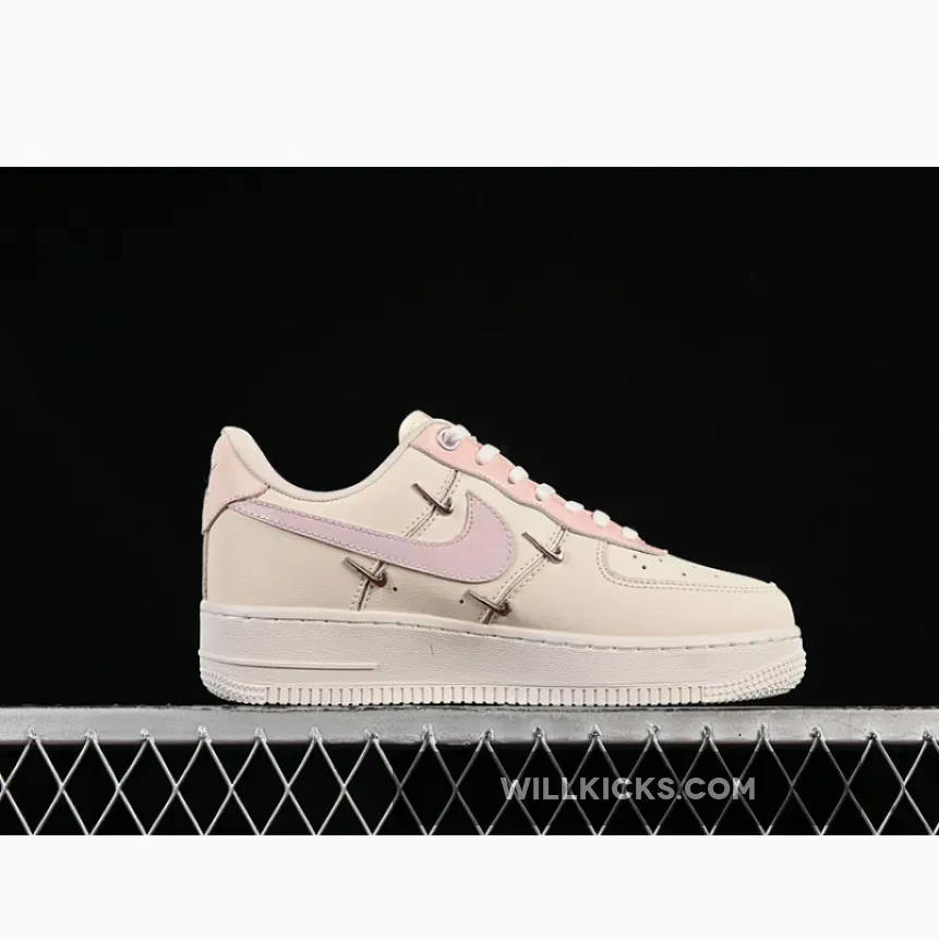 AIR FORCE 1 07 LOW LIGHT PINK FLOWERS BEIGE/PINK