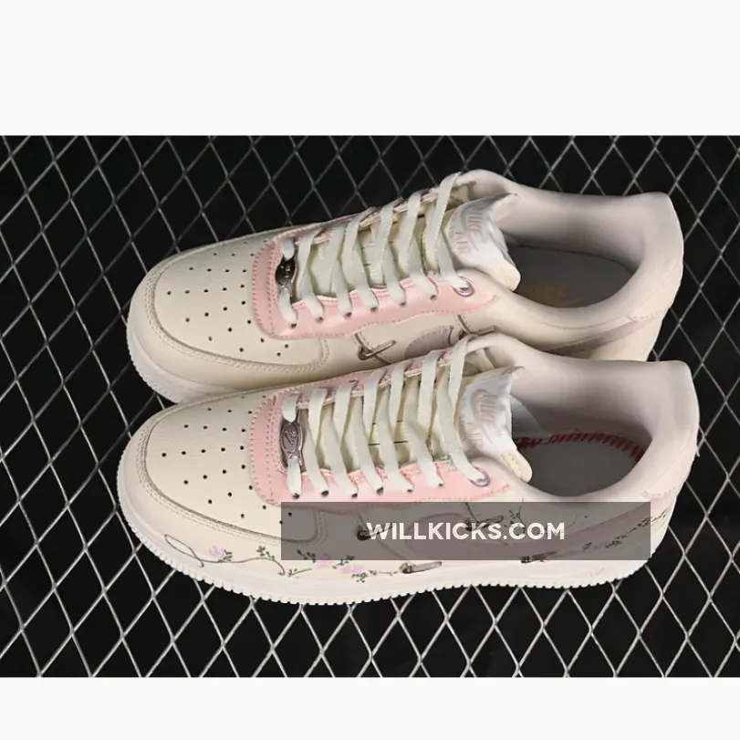 AIR FORCE 1 07 LOW LIGHT PINK FLOWERS BEIGE/PINK AIR FORCE 1 07 LOW LIGHT PINK FLOWERS BEIGE/PINK