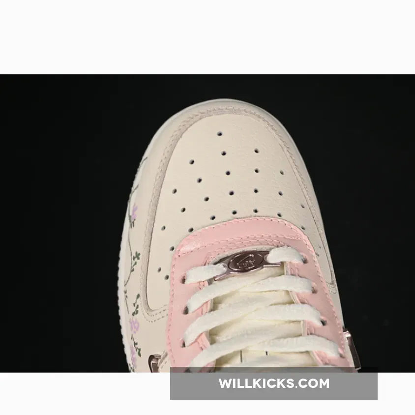 AIR FORCE 1 07 LOW LIGHT PINK FLOWERS BEIGE/PINK AIR FORCE 1 07 LOW LIGHT PINK FLOWERS BEIGE/PINK