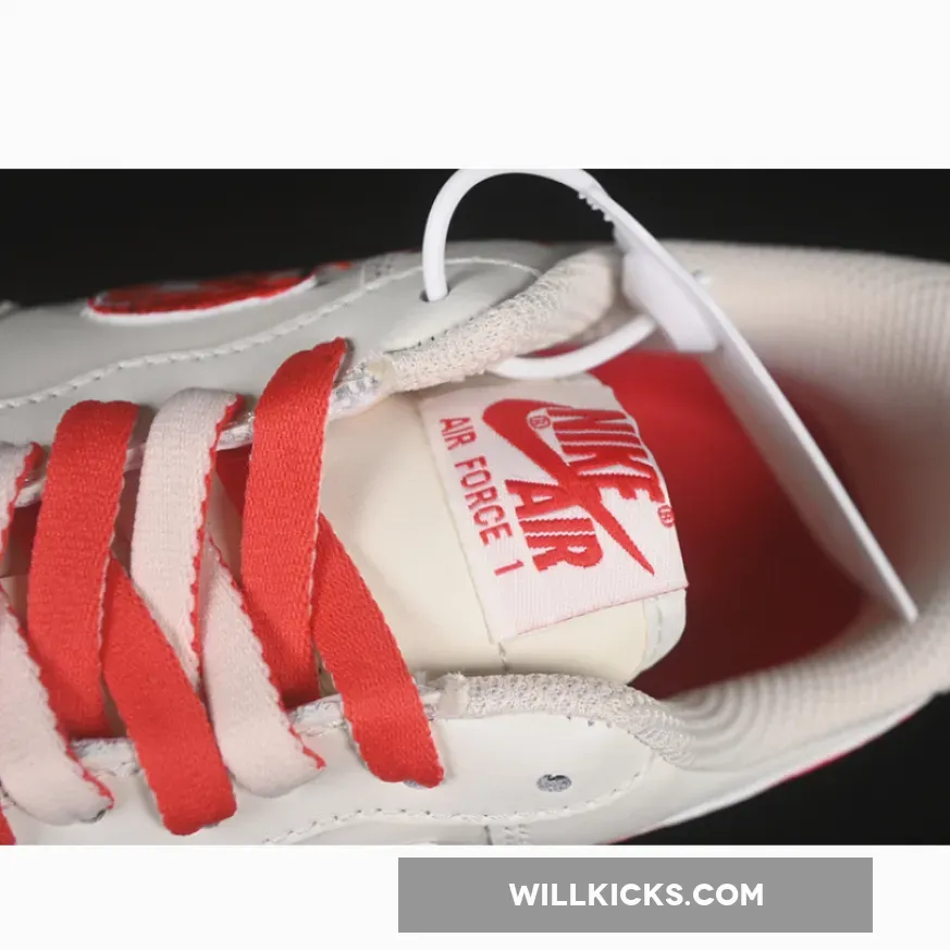 AIR FORCE 1 07 LOW LOVE BRAIN WHITE/RED AIR FORCE 1 07 LOW LOVE BRAIN WHITE/RED