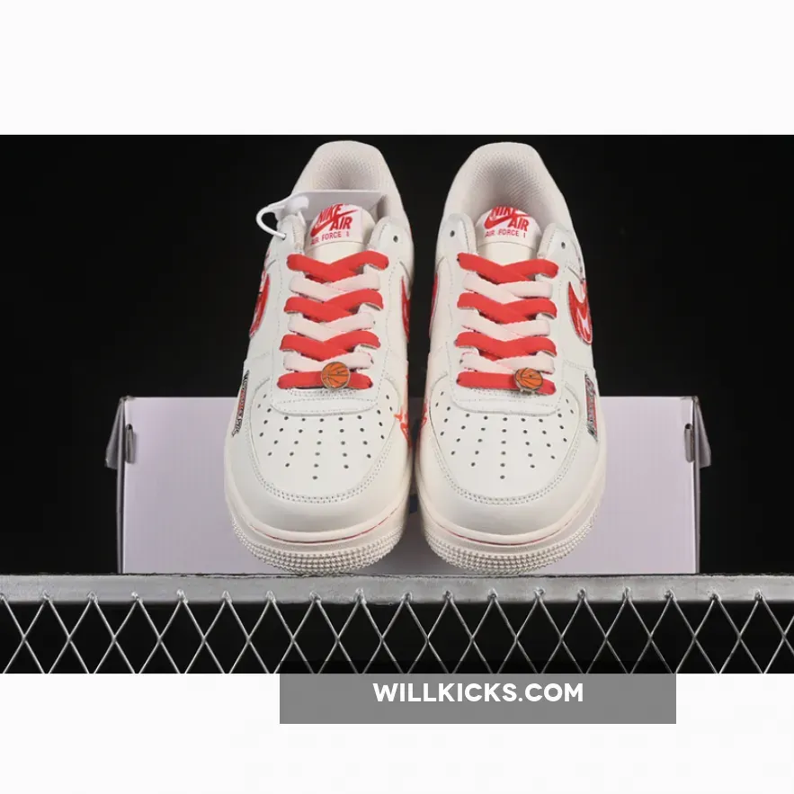 AIR FORCE 1 07 LOW LOVE BRAIN WHITE/RED AIR FORCE 1 07 LOW LOVE BRAIN WHITE/RED