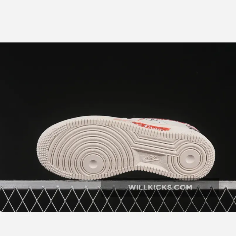 AIR FORCE 1 07 LOW LOVE BRAIN WHITE/RED AIR FORCE 1 07 LOW LOVE BRAIN WHITE/RED