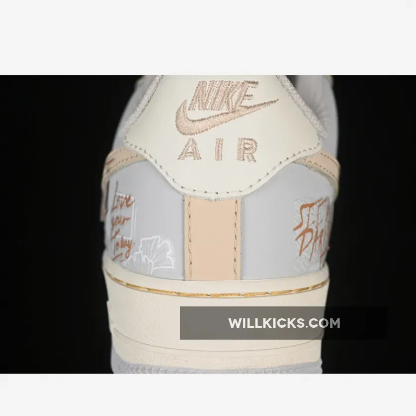 AIR FORCE 1 07 LOW LOVE LETTER GREY/BEIGE AIR FORCE 1 07 LOW LOVE LETTER GREY/BEIGE