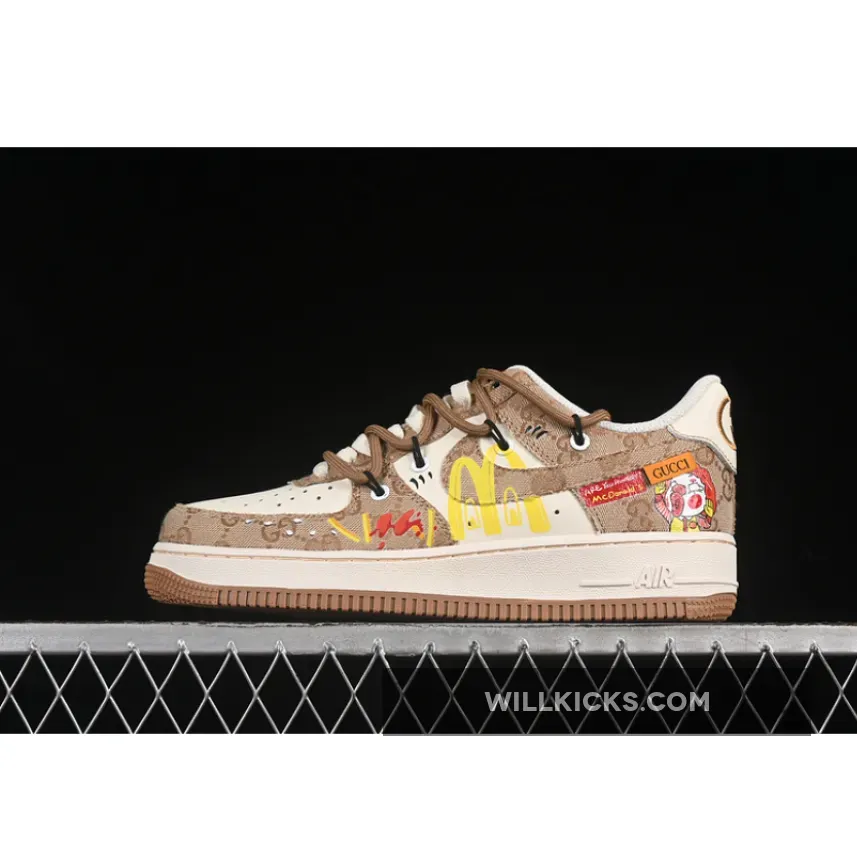 AIR FORCE 1 07 LOW MCDONALD S WHITE/YELLOW/BROWN AIR FORCE 1 07 LOW MCDONALD S WHITE/YELLOW/BROWN
