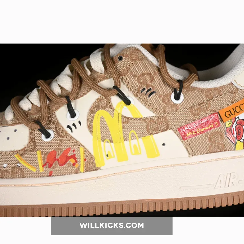 AIR FORCE 1 07 LOW MCDONALD S WHITE/YELLOW/BROWN AIR FORCE 1 07 LOW MCDONALD S WHITE/YELLOW/BROWN