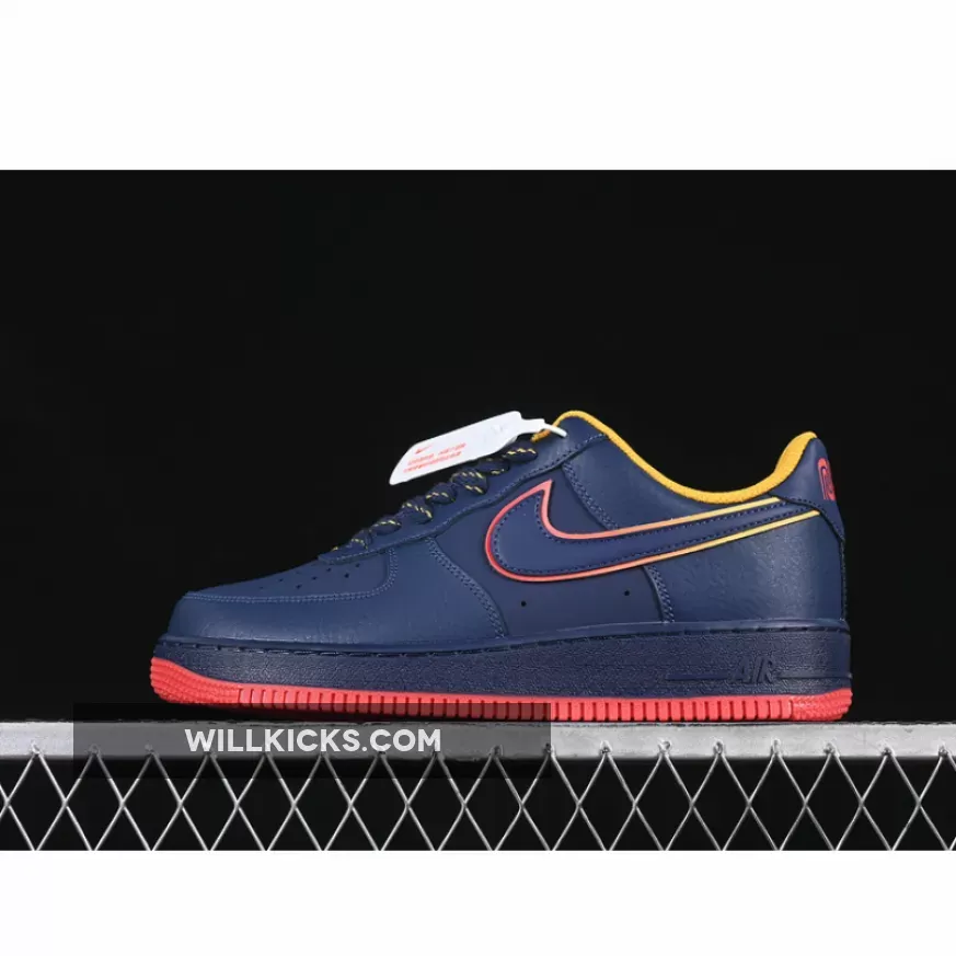 AIR FORCE 1 07 LOW MIDNIGHT NAVY/BLUE VOID/LIGHT CRIMSON/UNIVERSITY GOLD