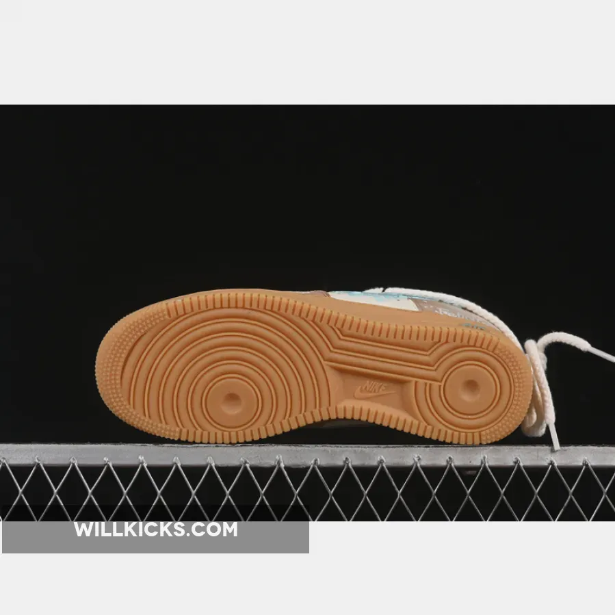 AIR FORCE 1 07 LOW MINT BUBBLE BROWN/GREEN/BLUE/BEIGE AIR FORCE 1 07 LOW MINT BUBBLE BROWN/GREEN/BLUE/BEIGE