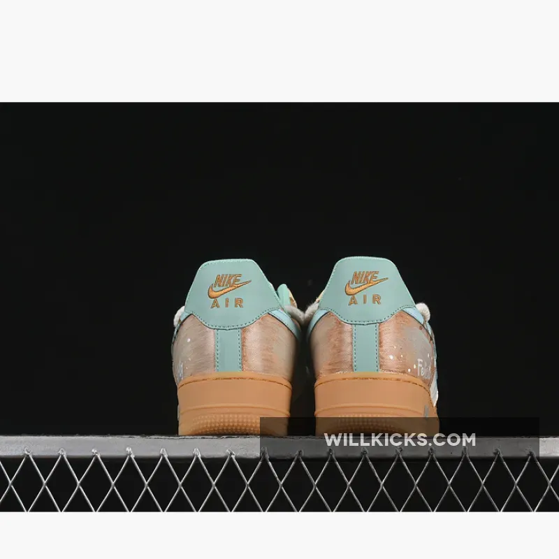 AIR FORCE 1 07 LOW MINT BUBBLE BROWN/GREEN/BLUE/BEIGE AIR FORCE 1 07 LOW MINT BUBBLE BROWN/GREEN/BLUE/BEIGE