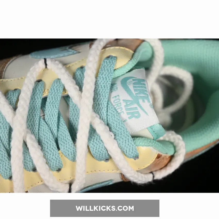 AIR FORCE 1 07 LOW MINT BUBBLE BROWN/GREEN/BLUE/BEIGE AIR FORCE 1 07 LOW MINT BUBBLE BROWN/GREEN/BLUE/BEIGE
