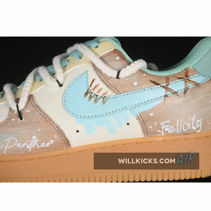 AIR FORCE 1 07 LOW MINT BUBBLE BROWN/GREEN/BLUE/BEIGE AIR FORCE 1 07 LOW MINT BUBBLE BROWN/GREEN/BLUE/BEIGE