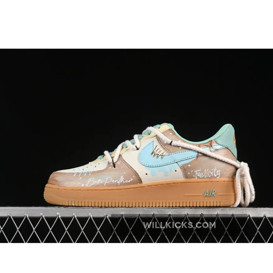 AIR FORCE 1 07 LOW MINT BUBBLE BROWN/GREEN/BLUE/BEIGE AIR FORCE 1 07 LOW MINT BUBBLE BROWN/GREEN/BLUE/BEIGE
