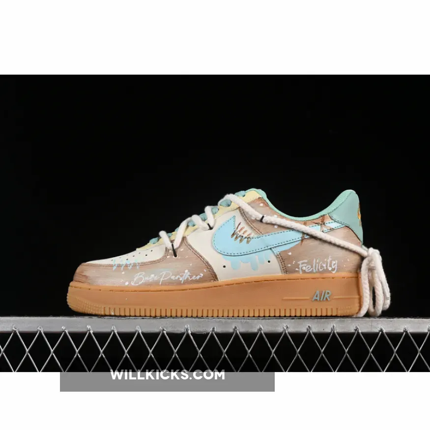 AIR FORCE 1 07 LOW MINT BUBBLE BROWN/GREEN/BLUE/BEIGE AIR FORCE 1 07 LOW MINT BUBBLE BROWN/GREEN/BLUE/BEIGE
