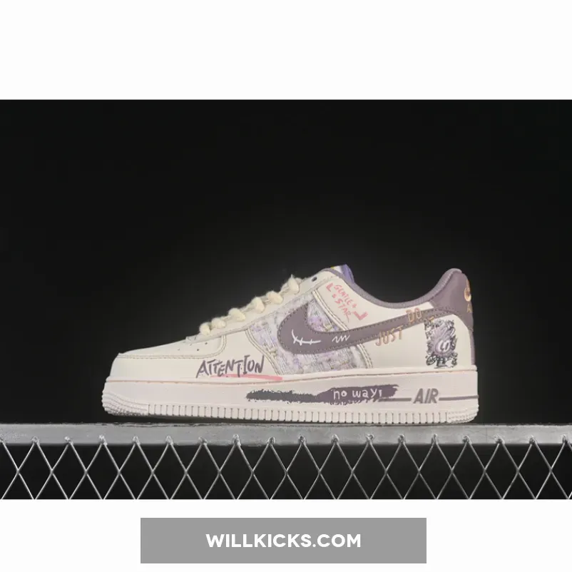 AIR FORCE 1 07 LOW PURPLE RABBIT BABY BEIGE/PURPLE