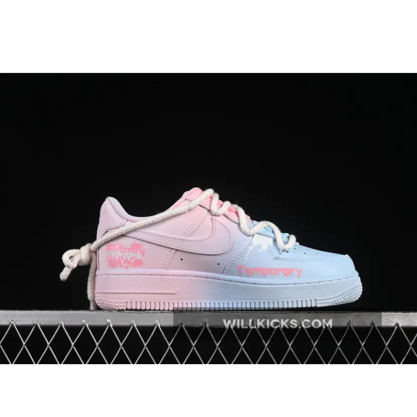 AIR FORCE 1 07 LOW PURPLE BUTTERFLY BLUE/PINK