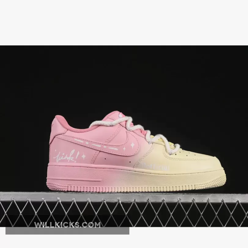 AIR FORCE 1 07 LOW PURPLE BUTTERFLY PINK/YEELOW