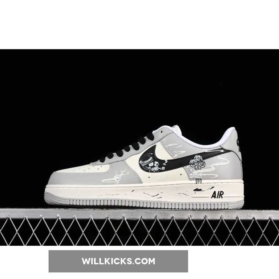 AIR FORCE 1 07 LOW QUIT SMOKING WHITE/GREY/BLACK