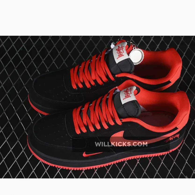 AIR FORCE 1 07 LOW RED/BLACK AIR FORCE 1 07 LOW RED/BLACK