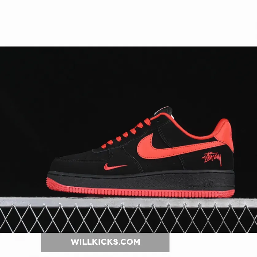 AIR FORCE 1 07 LOW RED/BLACK AIR FORCE 1 07 LOW RED/BLACK