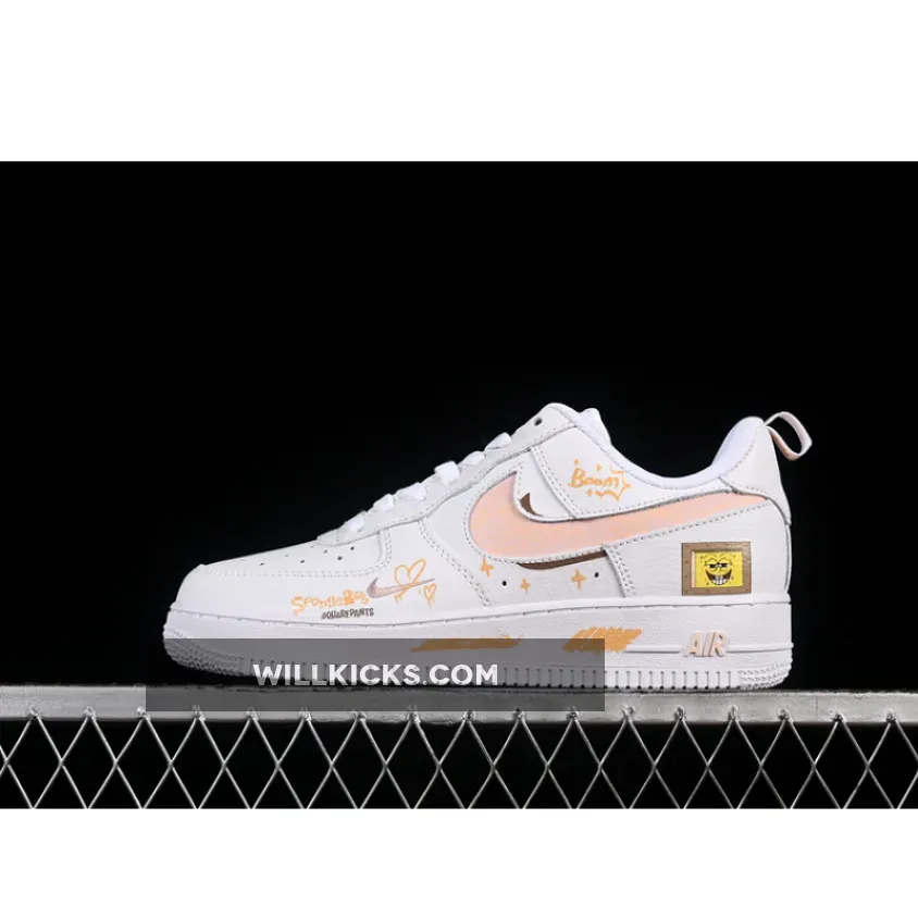AIR FORCE 1 07 LOW SPONGEBOB SQUAREPANTS WHITE/PINK/YELLOW