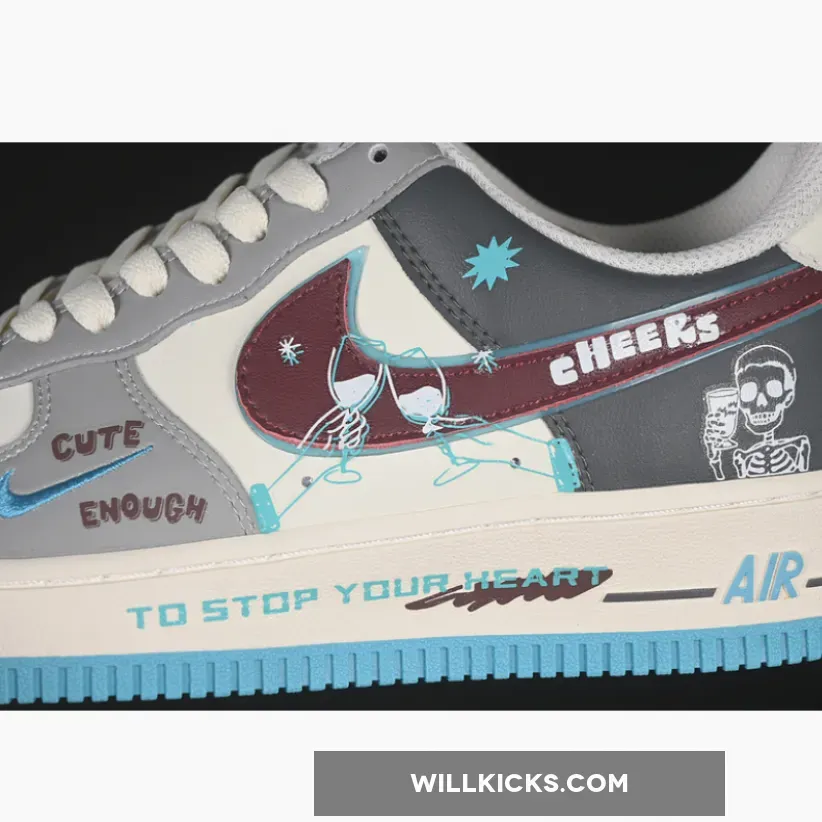 AIR FORCE 1 07 LOW STOP DRINKING WHITE/GREY/BROWN AIR FORCE 1 07 LOW STOP DRINKING WHITE/GREY/BROWN