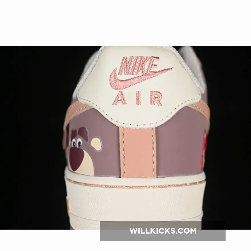 AIR FORCE 1 07 LOW STRAWBERRY BEAR WHITE/BROWN/PURPLE AIR FORCE 1 07 LOW STRAWBERRY BEAR WHITE/BROWN/PURPLE