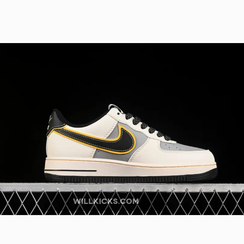 AIR FORCE 1 07 LOW SU7-ULTRA WHITE/BLACK/GREY/YELLOW AIR FORCE 1 07 LOW SU7-ULTRA WHITE/BLACK/GREY/YELLOW